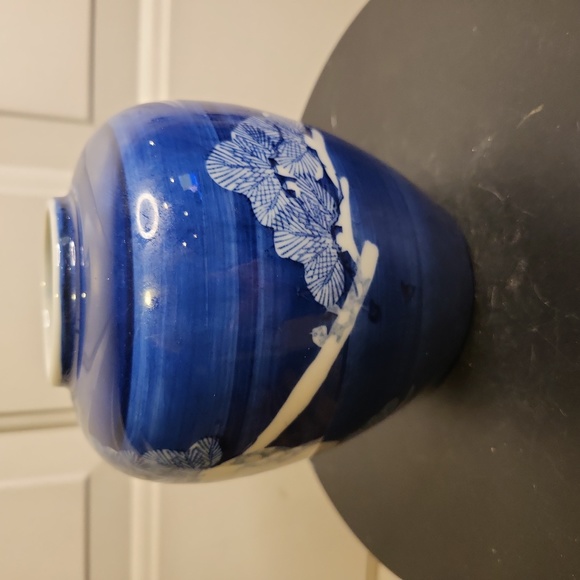 Takahashi San Francisco Hand-Painted Porcelain Blue & White Bonsai Tree Vintage - Picture 3 of 10